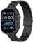 ARTCHE Armband Kompatibel mit Apple Watch 46mm 49mm 45mm 44mm 42mm, Edelstahl Metall Armband Ersatz Armbaender für Apple Watch Serie 10 Ultra 2/ Ultra 9 8 7 6 SE 5 4 3, Kantenschnitt Design, Schwarz