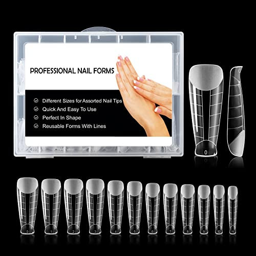 BNG 120 Stück Mattierte Dual-Nagelformen für Gel Nägel Builder, Profi Verlängerungsform, Vollständige Abdeckung, Acryl-Nagelformen, Schnelles Bauen, Mold R