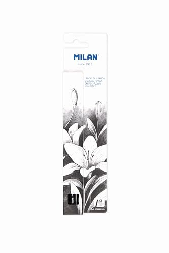 MILAN® Caja 3 lápices de carboncillo Art