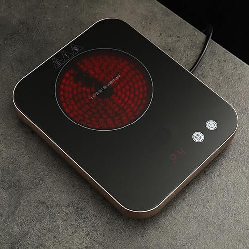 800W Single Induction Hob, with LCD Touch Screen Sensor, Auto-Shut-Off Functin, Constant Temperature Energy Saving, for Boiling Water, Making Tea and Coffee