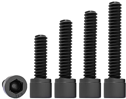 Qrity 20 Pezzi Viti a Testa Esagonale M4*30, Viti a Testa Cilindrica, Bulloni a Brugola, Viti a Testa Esagonale in Acciaio al Carbonio