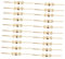 NUSITOU 200St Zubehör für Kristalllampen Perlen Kronleuchter Kristall Prismen Clips Kronleuchter aus goldenem Kristall Kristallclips befestigen Kronleuchter Teile Kristall Licht Verbinder