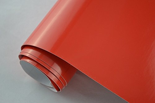 Neoxxim 97,5€/m2 3D Auto Folie Glanz - rot glänzend Muster 10 x 20 cm Lackfolie Car Wrapping Lackschutzfolie blasenfrei flexibel