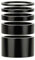 ZXCVWWE Fahrrad Vorbau Spacer Set Lenker SpacerVorbau Distanzringe Fahrrad Lenker Spacer Schwarz Abstandshalter Steuersatz Bike Headset Spacers Distanzscheiben Ahead Spacer 1 1/8 Zoll