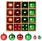 Weihnachtskugel Set 30, Christbaumkugeln Weihnachtsschmuck mit Aufhängeschlaufe für Weihnachts- und Partydekoration (Rot und Grün)