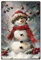 SUPERDANT Weihnachts Schneemann Metall Dosen Schilder Weihnachts Metallschild Winter Blechschild Plakette Retro Metallposter Für Weihnachtsfeier Zuhause Wohnzimmer Bars Cafés Kneipen Dekorationen