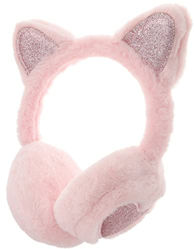 TOGEVAL Cache-oreilles Antibruit En Peluche Pour Enfants Oreilles De Chat Chaud Pour Bébé Protège-oreilles Par Temps Froid