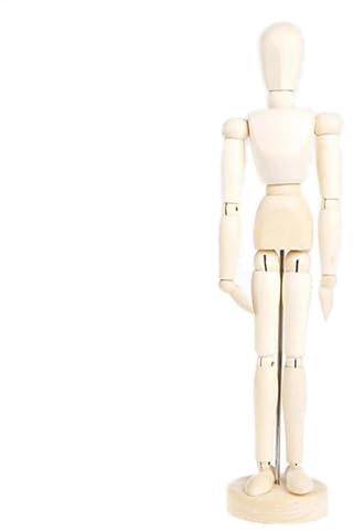 Holzmännliche Schaufensterpuppe als Ornament, Künstler-Holzpuppe mit Gliederpuppe - Stabile Basis, Flexible Körpergelenke, Künstlerpuppe | Lehrmittel menschliche Figur für die Kunst