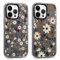Yoedge 2 Stück Handyhülle für iPhone 12 Pro Max Hülle, Aesthetic Buntes Blumen Muster Frauen Mädchen Design Cover,Transparent Durchsichtig Silikon Stoßfest Schutzhülle für iPhone 12Pro Max 6,7, Stroh