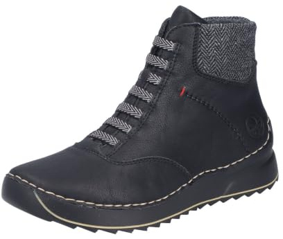 Rieker 51553-00 Schlupfstiefel Synthetik Damen in schwarz