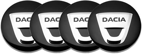 4 Stück Nabendeckel Aufklebe für Dacia Sandero III/Sandero Stepway III 2021-2023 2024, Auto Felgendeckel Zubehör Radnabenabdeckung Sticker Abzeichen Accessoires,56MM