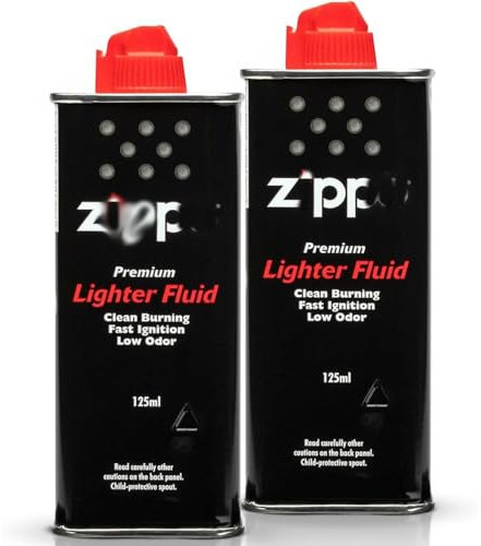 Ziippo Lighter Fuel Set of 2 Pack (2 x 125ml) - Original Lighter Fluid - Windproof Lighters & Hand Warmers