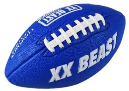 Fenteer Rugbyball, American Football, Trainingsgerät für drinnen und draußen, verschleißfest, rutschfest, für Spiele, Familienfreunde, Partys, Spiele, Größe 4