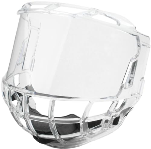 Hockey-Trainingsausrüstung, Hockey-Helm, klare Antibeschlagmaske, kratzfestes Visier, PC-Vollschutzvisier, klassisches Sportzubehör für Jugendliche und Erwachsene