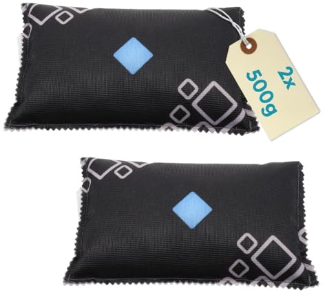 2er Set Auto Entfeuchter Kissen wiederverwendbar Auto Entfeuchter Extra Stark Luftentfeuchter Kissen 2 x 500 g Autoentfeuchter Feuchtigkeitskissen