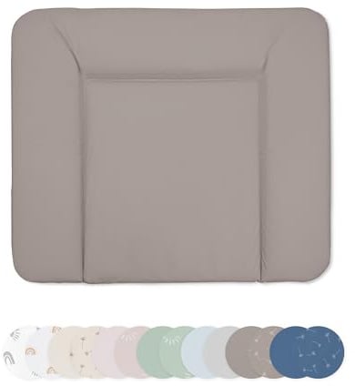 Ehrenkind® Abwaschbare Wickelauflage - Hygienisch, Sicher und Vielseitig in Taupe | Wickelauflage 72x85 | Wickelunterlage | Wickeltischauflage abwaschbar