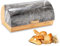 EliteHoff Brotkasten Bambus Metall, Brotbehälter Holz, Brot Aufbewahrungsbox groß, Brotaufbewahrungsbox ca. 39x28x19 cm, Brotbox mit grauem Marmor-Deckel