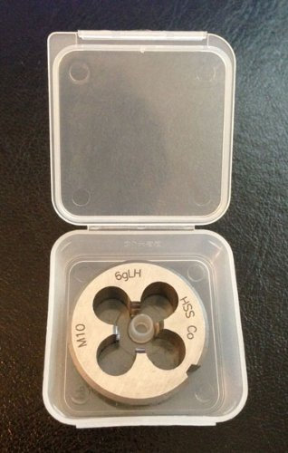 Filiera di taglio HSSE sinistra M8 x 1,25 filettatura sinistra Niro acciaio inox HSS DIN 223