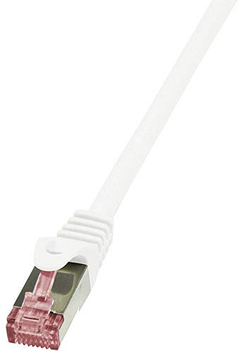 LogiLink CQ2071S Cat.6 S/FTP PIMF PrimeLine Patch Cable, 5 Meter Length, White, White, 5 Meter Length