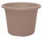 Geli Cylindro Thermo-Blumentopf, rund, aus Kunststoff, Taupe 40, 40 cm
