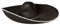 Boland 95470 - Sombrero Juanito, Durchmesser 58 cm, Schwarz-Weiß, Hut, Mexiko, Mexikaner, Accessoire, Karneval, Mottoparty