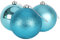 Christmas Concepts Adornos extragrandes de 3-15cm (6) - Diseño Brillante, Mate y Brillante - Decoraciones navideñas (Turquesa)