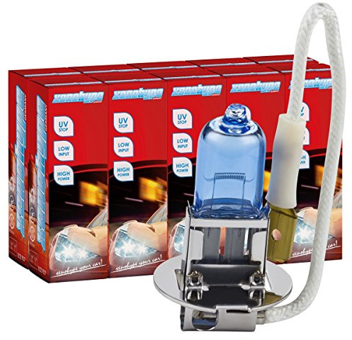 XENOHYPE 10x H3 Xenon Look Ultra Halogenlampe 12V 55 Watt PK22s