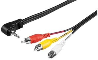 Goobay 50209 Cavo Adattatore, Composito Audio Video a 3.5mm, 1.5m Lunghezza del Cavo
