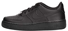 Nike Unisex Air Force 1 (Gs)' Basketball Shoes, Black Black Black 009, 5.5 UK