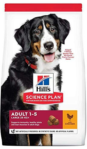 Hill's Canine Adult Large Breed mit Huhn 12kg, 1er Pack (1 x 12 kg Packung) - Hundefutter