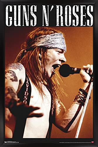 Trends International Guns N' Roses - Axel Wall Poster, 22.375 x 34, Black Framed Version