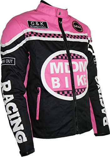 Tessile Giacca Moto nero / rosa M