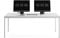 furni24 Schreibtisch-Stahl 140x70x75cm, Grau, TÜV/GS-Einfache Montage, Arbeitstisch, Bürotisch, Küchentisch, Esstisch, Druckertisch Büro-Möbel Arbeitszimmer Computertisch Gaming-Tisch Mehrzwecktisch