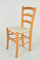 Tommychairs - 6er Set Stühle VENICE für Küche und Esszimmer, Robuste Struktur aus lackiertem Buchenholz im Farbton Honig und gepolsterte Sitzfläche mit Kunstleder in der Farbe Elfenbein bezogen