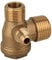 Air Compressor 3-Port Check Valve Tube Connector Tool Male Threaded 1/2*3/8*1/8 Replacement Part