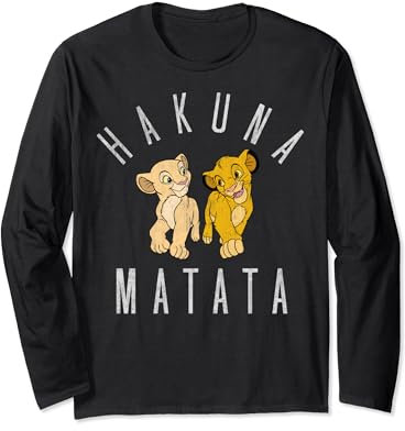 Disney Der König der Löwen Nala und Simba Hakuna Matata Langarmshirt