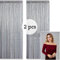 Kate Fotohintergrund Pailetten Silber (Zwei) Hochzeit Dekoration 1,25x2,2m/4X7ft Glitzer Photo Booth Hintergrund Festival Party Glitzer Vorhang