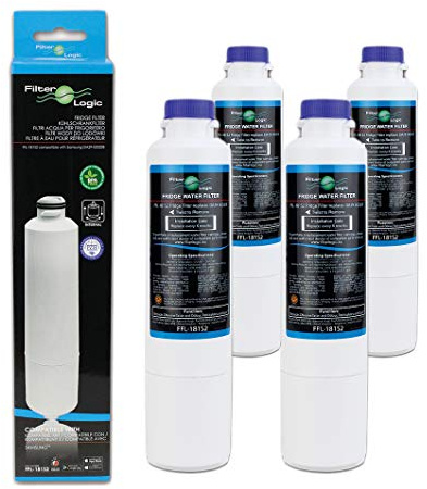 FilterLogic FFL-181S Fridge Water Filter Compatible with Samsung DA29-00020B, DA29-00020A, DA99-02131B, DA97-08006, DA97-08043ABC, DA97-08006A/B, HAFCIN, HAF-CIN, HAF-CIN/EXP, 46-9101, REFSVC (4 Pack)