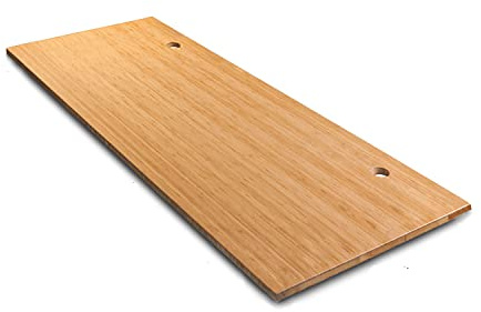 VWINDESK 80 x 30 x 1 Inch 100% Solid Bamboo Desk Table Top Only,for Standing Desk Home Office Desk with 80mm Grommets(Right Angle)