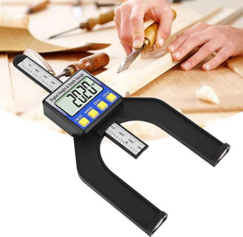 FTVOGUE Bordssågs höjdmätare (med batteri) 0–80 mm