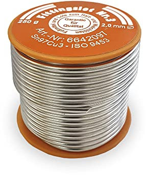 Lötzinn, Weichlot 100g oder 250 g für Löt-Fitting Kupfer Lot S-Sn97cu3 (2 mm 250g)
