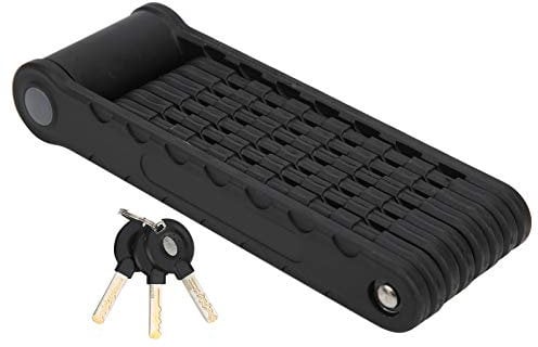 Bike Lock Folding Lock Anti‑Thief Heavy Duty 8 Joints Lock Bike Portable Cycling Safety Accessory