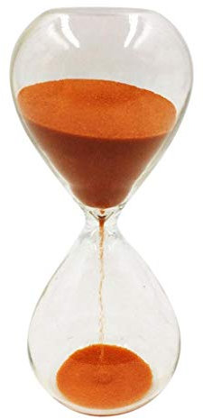 Tubayia 15 Minuten Sanduhr Zeitmesser Deko Sanduhr Timer Kinder Spielzeug Geschenk (Orange)