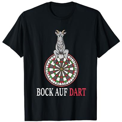 Dartspieler Darten Bock auf Dart Eier Dartscheibe Geschenk T-Shirt