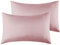 Federe Cuscini Letto Matrimoniale 50 x 80 cm,Coppia Federe in Microfibra Chiusura a Busta - Rosa Scuro