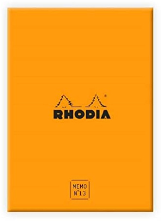 Rhodia 194052C Schreib Box Memoblock N.13 Rhodiatime A6 Orange