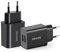 IMAGE 2er-Pack 2 Port USB Ladegerät 5V / 2.1A Ladeadapter USB-Portadapter Tragbarer Reise Handy Ladestecker für iPhone 12 11 8, Samsung Galaxy, Huawei,Xiaomi, Schwarz