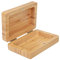 Aufbewahrungsbox für zu Hause, handgefertigter Bambus-Seifenhalter aus Holz, Badezimmer-Seifenschale, natürliche quadratische Seifenkiste, natürlicher Bambus-Seifenhalter aus Holz