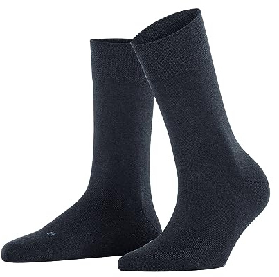 FALKE Damen Socken Sensitive New York W So Lyocell mit Komfortbund 1 Paar, Blau Navy Melange 6127, 39-42