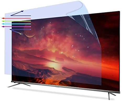 CUNIO 50 inch Anti Glare TV Screen Protector Film TV Anti-Reflection Anti Blue Light Frosted Film, Relieve Eye Strain for LCD, LED, 4K OLED & QLED HDTV / 50in 1101x620mm
